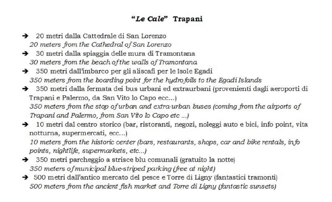 Bed and Breakfast Le Cale Trapani Esterno foto